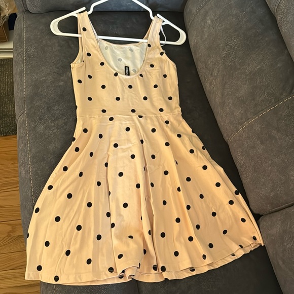 Peach Polka Dot Day Dress - Picture 1 of 3